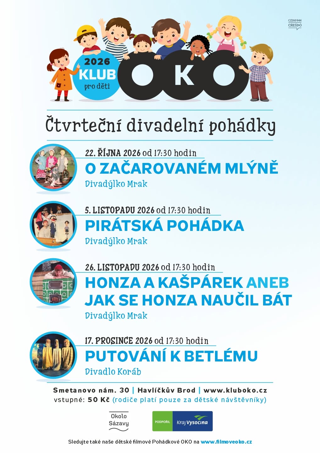 Pohádkové OKO / divadelní čtvrtky pro děti